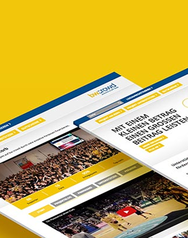 BW-Bank: Responsive Website BW-Crowd